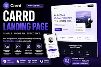 design carrd website carrd landing page carrd co