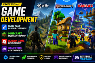 reskin unity game customize minecraft modpack roblox game development edits