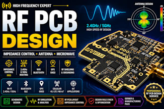 design rf pcb layout with controlled impedance and antenna design