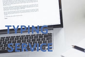 do accurate typing and data entry