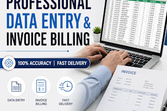 accurate data entry and professional invoice billings