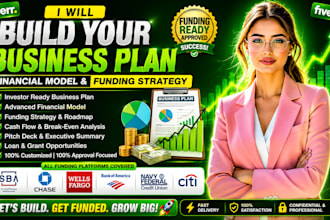 build your business plan, financial model and funding strategy