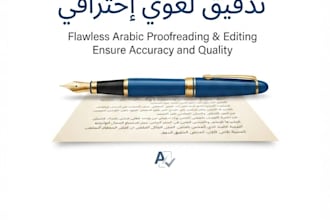 do professional arabic proofreading and text editing