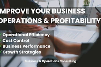 improve your business operations and profitability