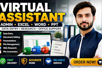 be your virtual assistant for admin and office tasks