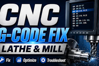 fix and optimize cnc gcode for lathes and mills