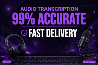 transcript audio and video to text accurately and fast
