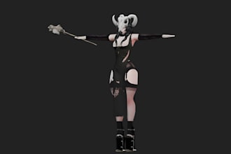 design 3d vtuber vroid avatar 3d rigging anime vrchat commission