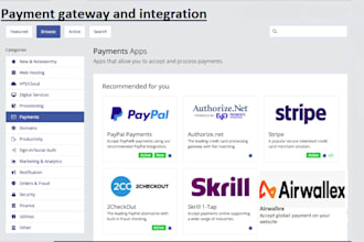 create and integrate verified payment gateway, airwallex, klarna, paypal, stripe
