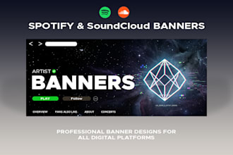 professionally design spotify or soundcloud banner for you