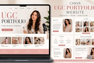 design canva ugc portfolio website, canva website, redesign canva landing page