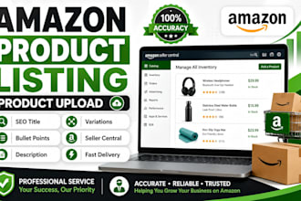 do amazon product listing and product upload