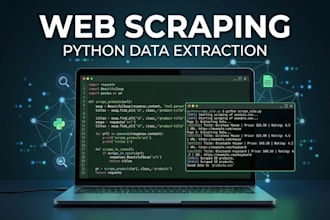 scrape any website using python and deliver clean data