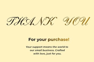 design professional amazon thank you card and package insert