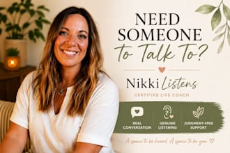 be your supportive life coach and judgement free conversation partner