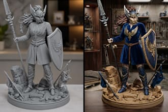 3d print and paint your warhammer, dnd, and anime miniatures