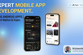 build your react native mobile app for ios and android using expo