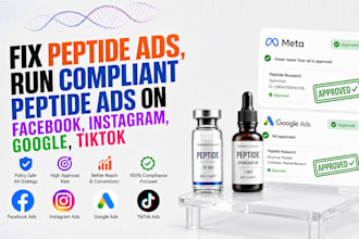 fix peptide ads, run compliant peptide ads on facebook instagram google tiktok