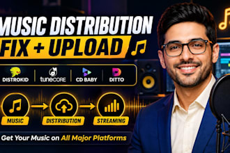 distribute, fix and migrate music, on distrokid, tunecore, cd baby and ditto