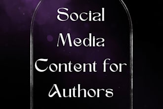 create social media content for authors