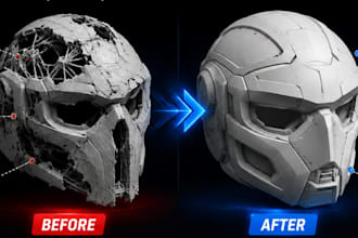 fix repair edit obj 3mf cleanup mesh 3d model modify for 3d printing