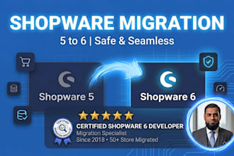 migrate shopware 5 to shopware 6 with data and SEO intact