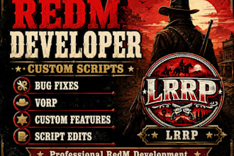 develop custom redm scripts for your server