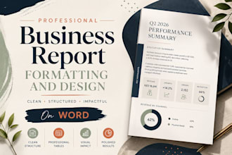 professionally format your business report document
