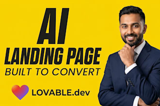 build high converting ai landing page for ads with lovable