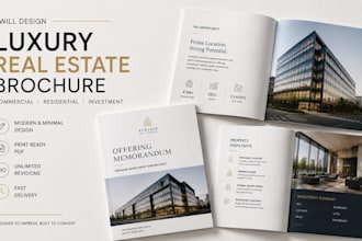 design luxury real estate brochure commercial real estate offering memorandum