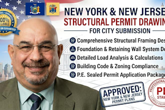 produce new york new jersey structural permit drawings for city submission