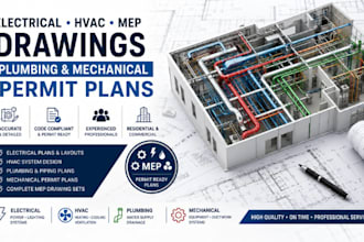 do electrical plan, hvac, mep drawings, plumbing and mechanical permits plan