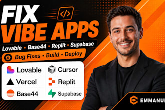 fix lovable ai website vibe coding base44 expert bug fixing supabase saas mvp