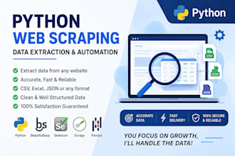 build python web scraper for automated data extraction