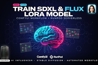 train sdxl flux lora model with comfyui workflow setup on runpod serverless flux