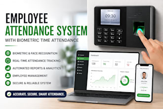 professional employee attendance system with biometric time attendance