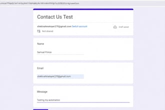 build a zapier automation for your form