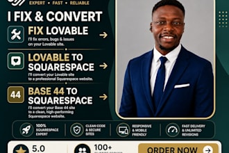 fix lovable, lovable to squarespace, base 44 to squarespace