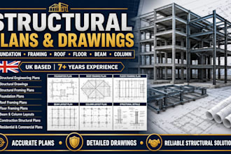 provide professional structural plans drawings and engineering details in UK