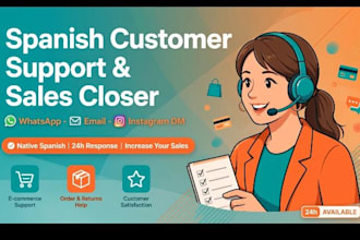be your spanish whatsapp customer support and sales agent