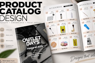 design a professional product catalog