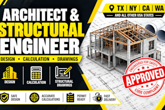 architect,structural engineer design,structural drawing,calculation sc,ca,ny,mi