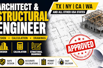 architect,structural engineer design,structural drawing,calculation tx,ca,ny,wa