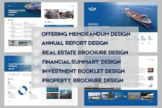 design off plan property sales brochure, land developer corporate booklet