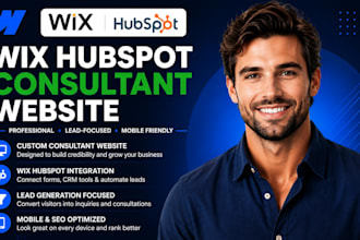 create wix hubspot consultant website design and setup