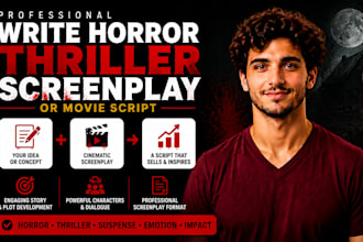 write a horror thriller screenplay or movie script