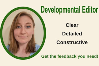 developmentally edit your fiction manuscript