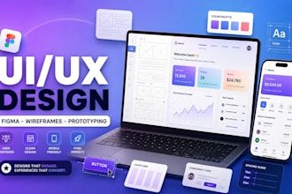 design a modern UI and UX for your website or app