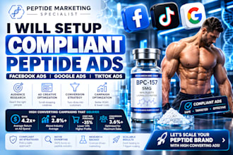 fix peptide ads issues setup compliant peptide facebook ads google ads meta ads