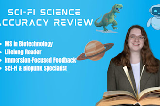 beta read your sci fi manuscript for scientific accuracy